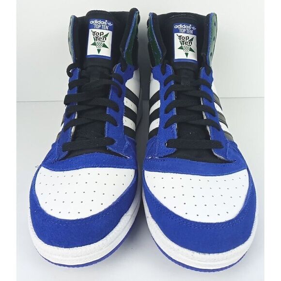 Adidas  Top Ten RB Men\'s Size 10.5  Leather Shoes FZ6199 Lucid Blue Black Green main image 12